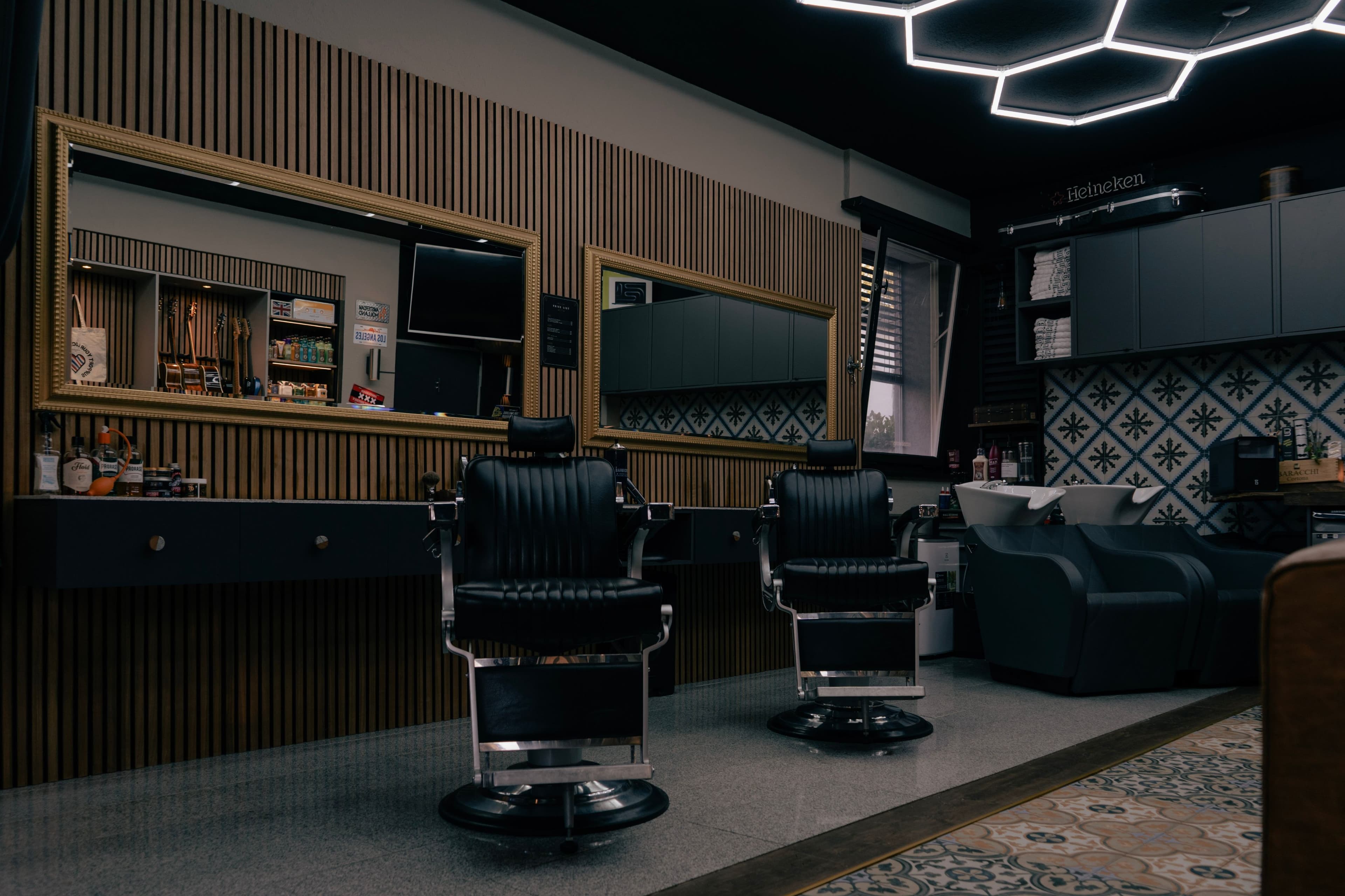 Barbershop interior