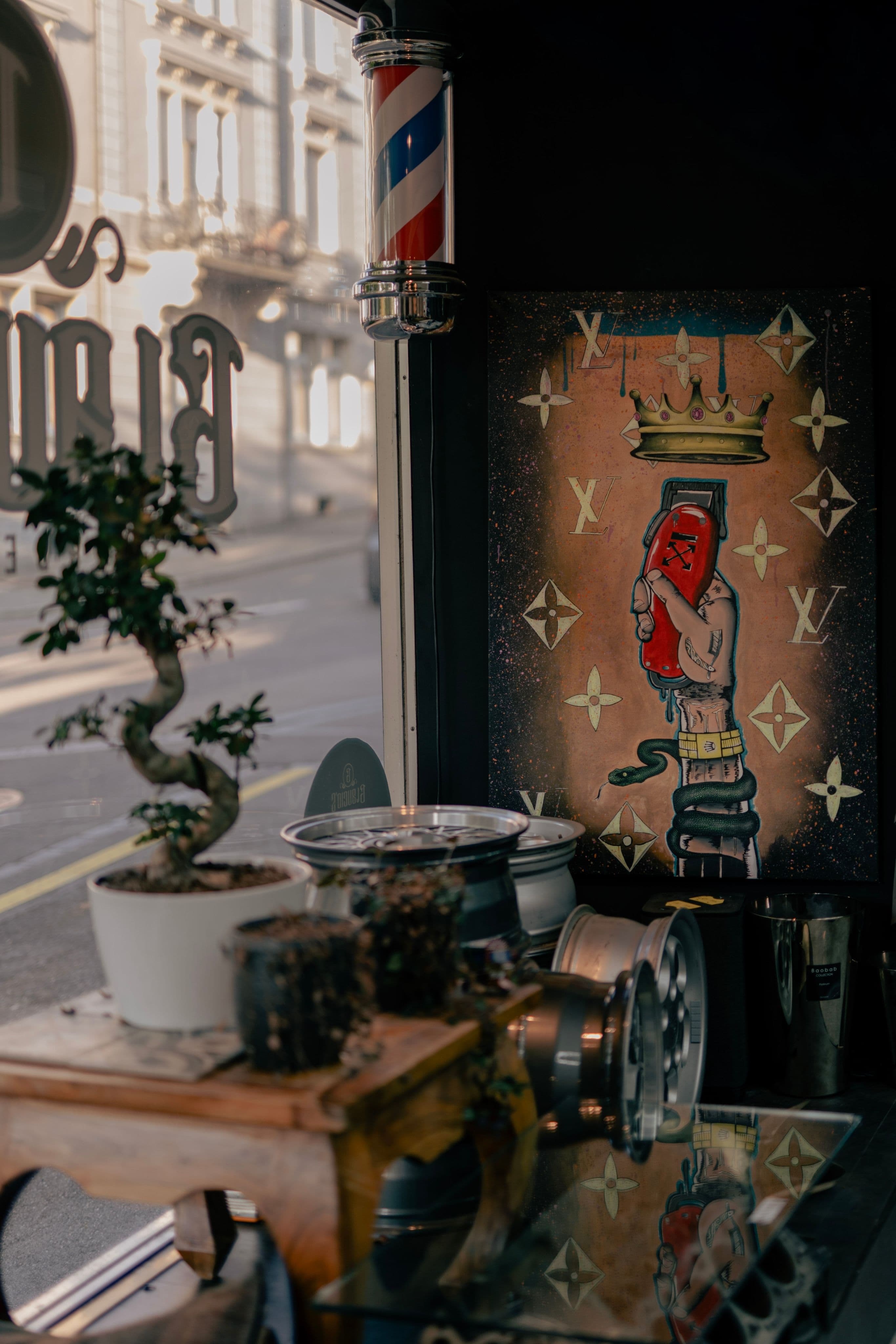 Barbershop interior